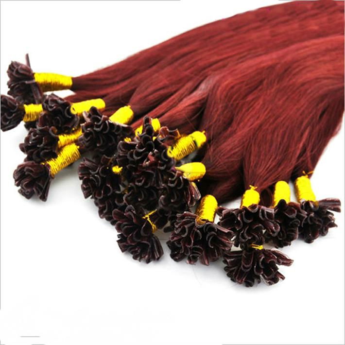 U tip human hair extension nail tip hair extension 2