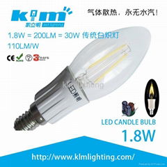 LED 1.8w COB Filament Candle Bulb 220v