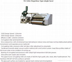 TS-320S Fingerless Type single facer