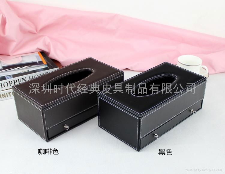 leather tissure,box storage box,multifuction box 5