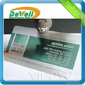 fashion and fancy double sided pvc business cards PVC PET ABS material transpare 2