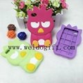 Super cute cartoon silicone phone cover soft hand feeling protect phone well 5