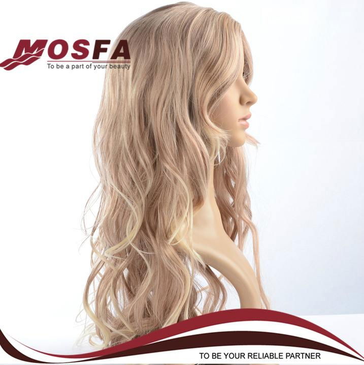 Hot selling synthetic wig,blonde wig 2