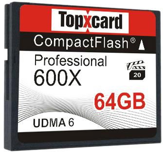 TopXCard CF card memory 64gb 600X Compact Flash card 64GB 95MB/S Memory Card for