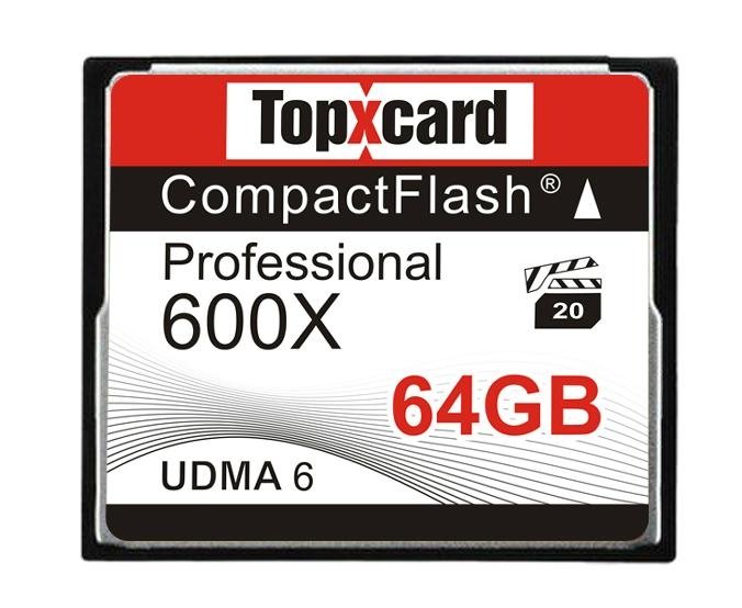 TopXCard CF card memory 64gb 600X Compact Flash card 64GB 95MB/S Memory Card for 2