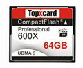 TopXCard CF card memory 64gb 600X Compact Flash card 64GB 95MB/S Memory Card for 2