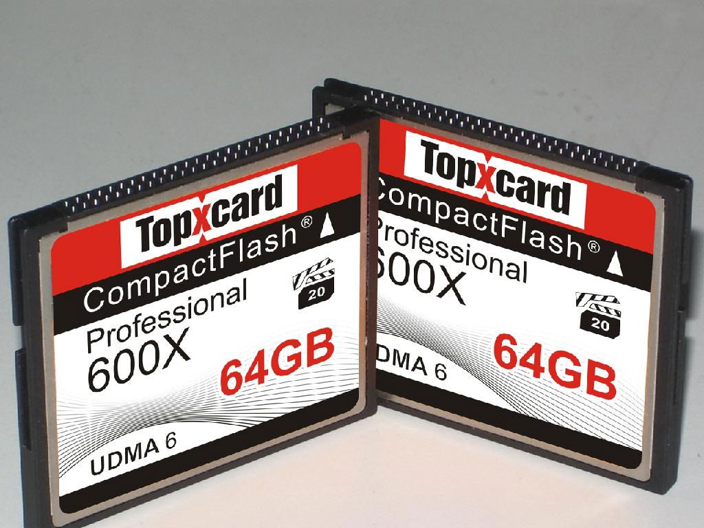 TopXCard CF card memory 64gb 600X Compact Flash card 64GB 95MB/S Memory Card for 3