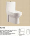 washdown/siphon one-piece toilet