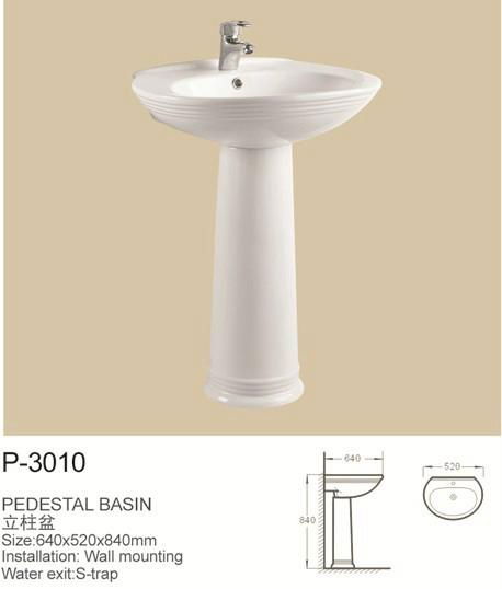 pedestal basin