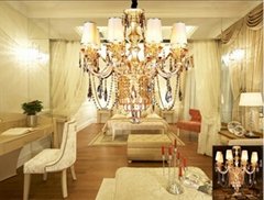 Hotel Lobby Luxury Modern Crystal Chandelier