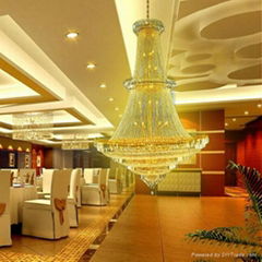 Modern Lobby Use Project Crystal Light For Hotel