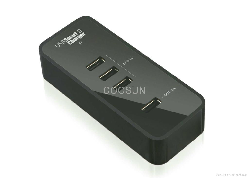 usb smart chargers(3-Port 5V/1A+1-Port 5V/2A) 1