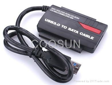 USB 3.0 to 2.5"/3.5" SATA adapter with OTB function