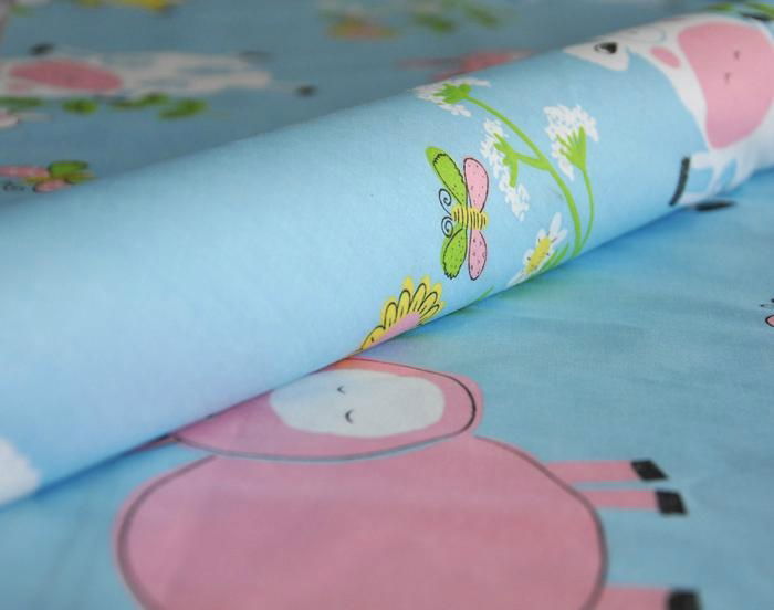 printed and dyed fabric for bedding sheet