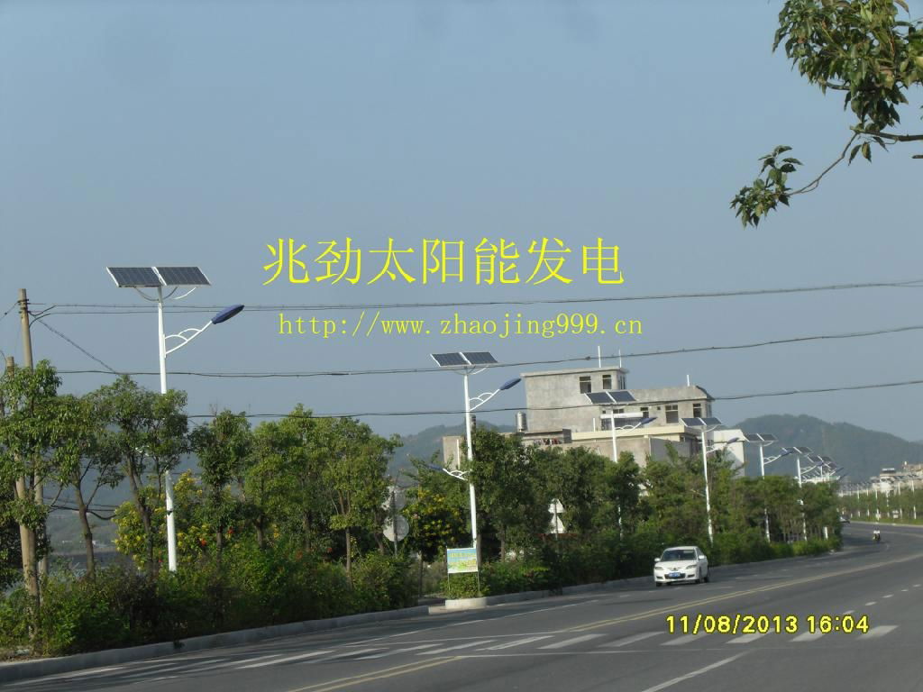 Double solar street lamp 2