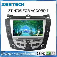 Hight Quality ZESTECH car dvd player for Honda Accord 7