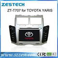 ZESTECH car gps navigation car dvd player for TOYOTA YARIS 