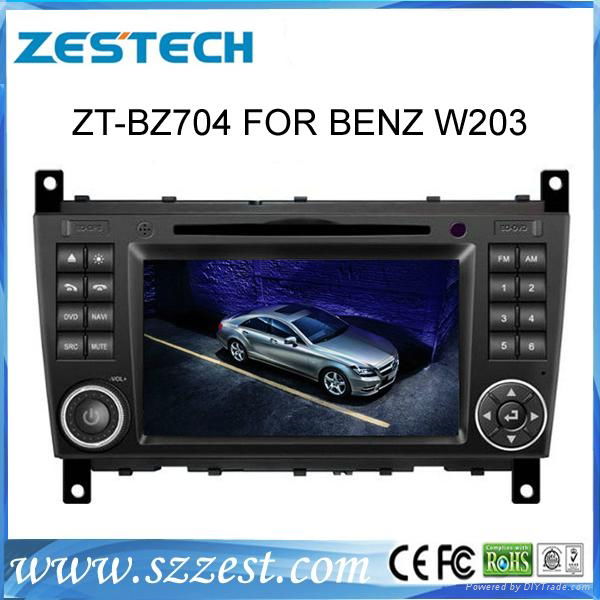 ZESTECH Double din car dvd radio for BENZ W203 built in gps