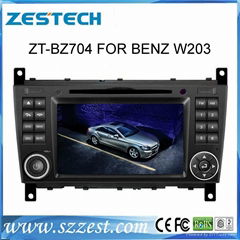 ZESTECH Double din car dvd radio for BENZ W203 built in gps