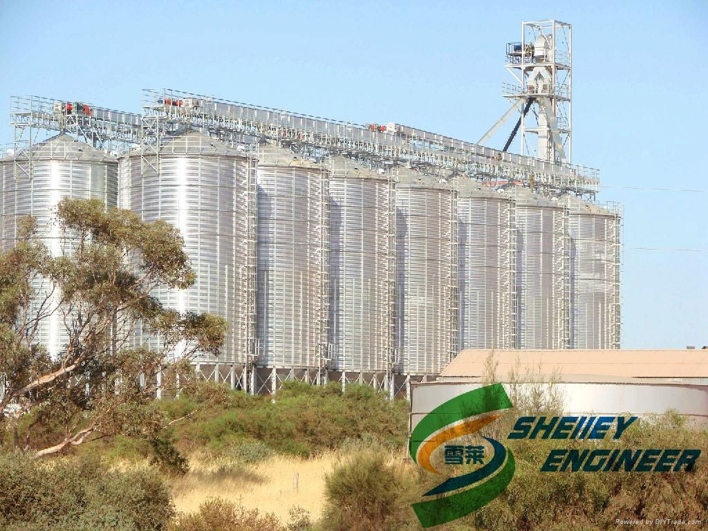 Hopper bottom steel silo with grain storage for sale 2