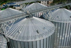 steel silo used for seed storage