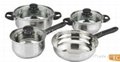 7pcs bakelite handle cookware set