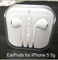 Multicolor Original EarPods Earphone Remote & Mic For Apple IPhone 5 5G 1