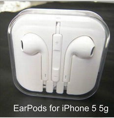 Multicolor Original EarPods Earphone Remote & Mic For Apple IPhone 5 5G