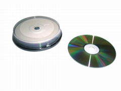 Blank CD-R up to 52X write speed ,700MB storage capacity silver shiny with green