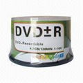 Blank DVD-R up to 15 record speed 4.7GB 120Minutes silver shiny with purple colo 4