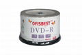 Blank DVD-R up to 15 record speed 4.7GB 120Minutes silver shiny with purple colo 5