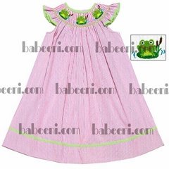 Hand embroidery smocked dresses for babies - DR 1550