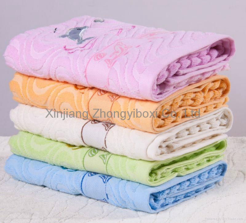 100% cotton plain bath towel 70*100cm for hotel factory direct 2