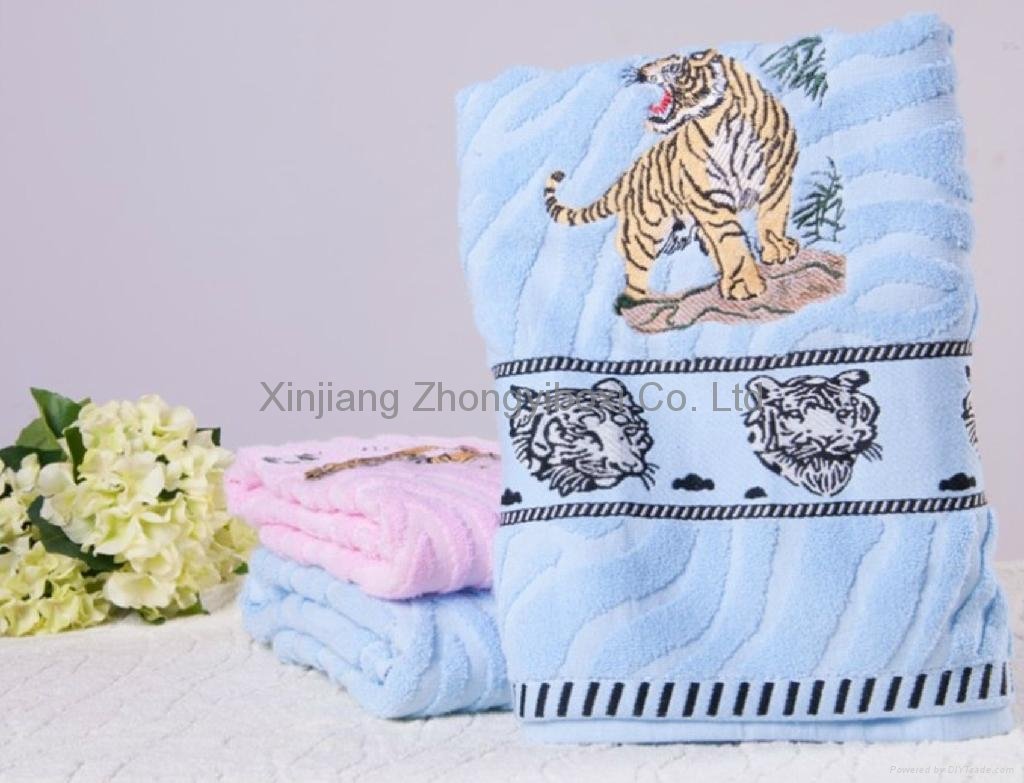 pure cotton bath towel factory direct sell 