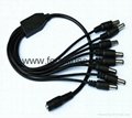 1 to 8 Splitter Cable,12V DC Cable,1 to 8 Splitter Cable DC Jack Plug Power Adap