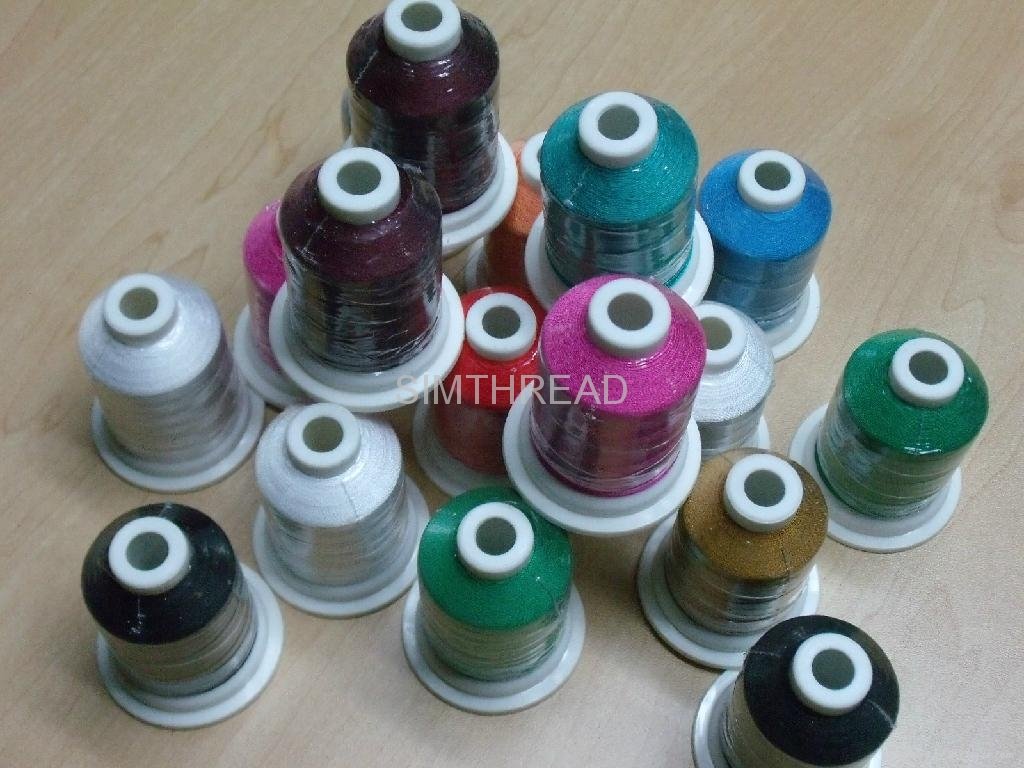 100% rayon embroidery thread 40 wt 1000m or 5000m per spool