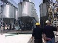 Assemble bolted steel silo with hopper