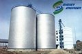 Assemble bolted steel silo with flat bottom 