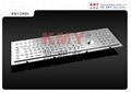 IP65 stainless steel industrial metal keyboard with trackball  1