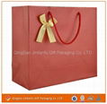 red print white card handle paper bags for shopping&packaging  1