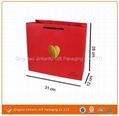 red print white card handle paper bags for shopping&packaging  5