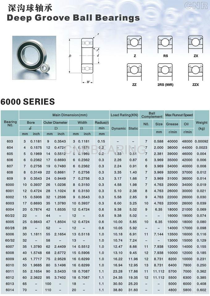 Deep Groove Ball Bearing 