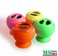 High quality Silicone sucker mushroom mini bluetooth speaker 4