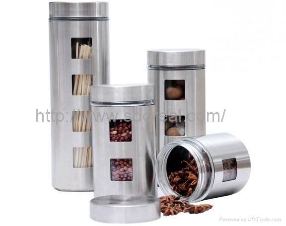 Glass Canister Set 