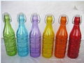 Colored Hermetic Glass Bottles 1