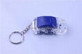 Blue Car LED Keychain 1