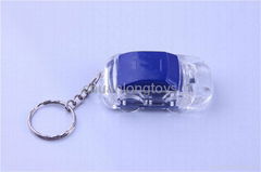 Blue Car LED Keychain