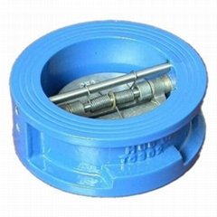 Wafer type double disc check valve