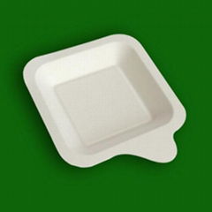 100% sugarcane disposble biodegradable paper pulp tableware