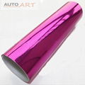 Chrome Pink Polished Vinyl Car Decal Sticker Romantic Color 2